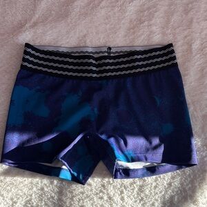 Jolyn spandex shorts- Galaxy Print